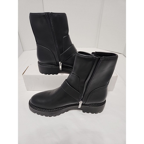 Nordstrom Rack Black Ankle Buckle Boot US 7 New, no box - Picture 2 of 4
